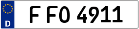 Truck License Plate